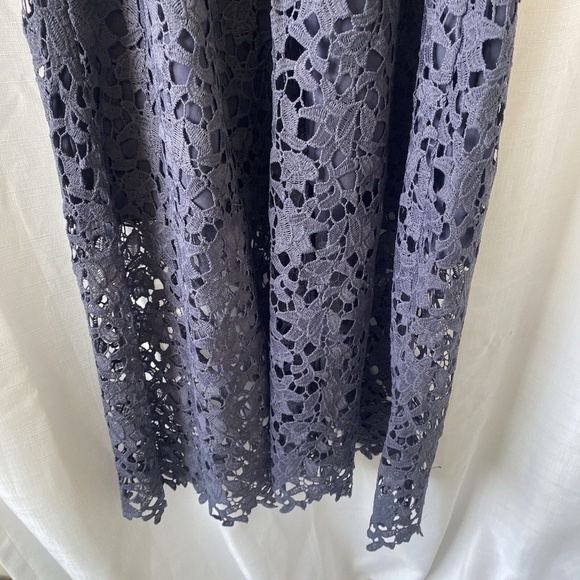 ASTR THE LABEL Lace A Line Midi Dress Navy Size XL NWT - Picture 8 of 13